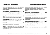 Sony Ericsson W300i Mode D'emploi