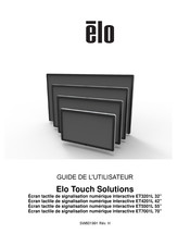 ELO Touch Solutions ET7001L 70'' Guide De L'utilisateur