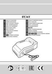 EMAK BTC 36 V Manuel D'utilisation Et D'entretien