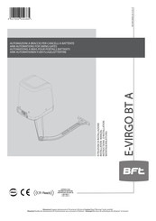BFT E-VIRGO BT A Instructions D'utilisation
