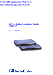 AudioCodes MP-11 Série Guide D'installation Rapide