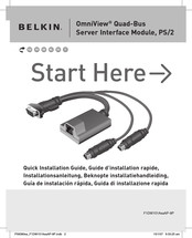 Belkin OmniView Quad-Bus Module d'interface serveur, PS/2 Guide D'installation Rapide