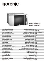 Gorenje GMO 25 DCE Notice D'utilisation