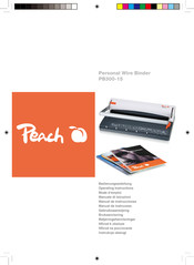 Peach PB300-15 Mode D'emploi