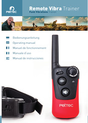 Pettec Remote Vibra Trainer Manuel De Fonctionnement