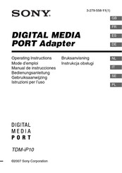 Sony TDM-iP10 Mode D'emploi