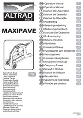 Altrad Belle MAXIPAVE Manuel De L'opérateur
