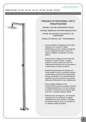 Ama Luxury Shower LINEA COMETA COLONNA DOCCIA AISI 316L Manuel De Montage, Utilisation Et Maintenance