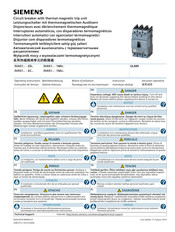 Siemens 3VA51-ED Série Notice D'utilisation