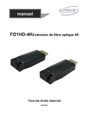 Altimium FO1HD-4K Manuel D'utilisation