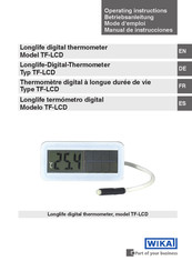 WIKA TF-LCD Mode D'emploi