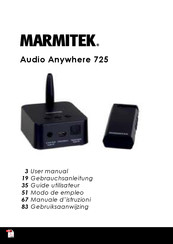 Marmitek Audio Anywhere 725 Guide Utilisateur