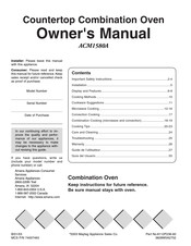 Maytag Appliances Sales ACM1580A Guide De L'utilisateur