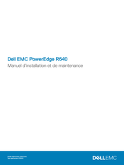 Dell EMC PowerEdge R640 Mode D'emploi