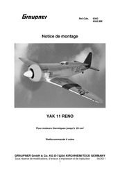 GRAUPNER YAK 11 RENO Notice De Montage