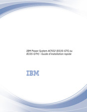 IBM 8335-GTH Guide D'installation Rapide