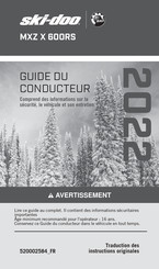 BRP ski-doo MXZ X 600RS 2022 Guide Du Conducteur