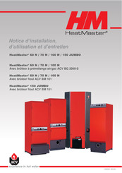 Heatmaster BG 2000-S/100 Notice D'installation, D'utilisation Et D'entretien