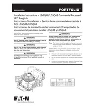Eaton Portfolio LDSQ4B Instructions D'installation