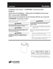 Cooper Lighting Solutions LSRWM8B Instructions D'installation