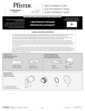 Spectrum Brands Pfister Contempra 016-NC1 Guide D'installation Rapide