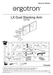 Ergotron LX Dual Stacking Arm Manuel De L'utilisateur