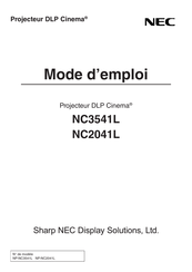 NEC NC3541L Mode D'emploi