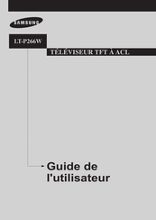 Samsung LT-P266W Guide De L'utilisateur