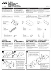 Jvc KD-G401 Manuel D'installation/Raccordement
