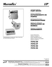 Cole-Parmer Masterflex I/P 7592-30 Notice D'utilisation