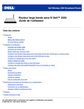 Dell 2350 Guide De L'utilisateur