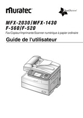 Muratec F-560 Guide De L'utilisateur