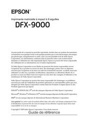 Epson DFX-9000 Mode D'emploi