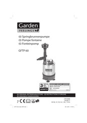 Garden feelings GFTP 60 Instructions D'origine