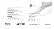 LG E900 Guide De L'utilisateur