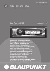 Blaupunkt John Deere MP48 Mode D'emploi Et De Montage