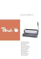 Peach PB300-20 Mode D'emploi