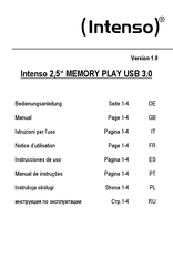 Intenso MEMORY PLAY USB 3.0 Notice D'utilisation