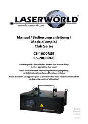 Laserworld Club Série Mode D'emploi