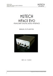 M2TECH HIFACE EVO Manuel D'utilisation