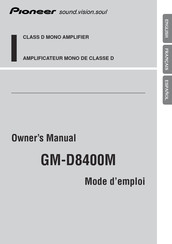 Pioneer GM-D8400M Mode D'emploi