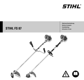 Stihl FS 87 Notice D'emploi