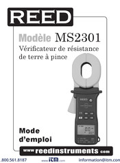 REED MS2301 Mode D'emploi