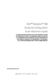 Dell Optiplex 760 Guide De Configuration Et De Référence Rapide