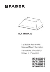 Faber INCA PRO PLUS INPL4822SSNB-B Instructions D'installation