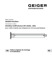 GEIGER SoftPerfection-X01 Notice Originale De Montage Et D'utilisation