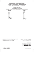 Kohler K-7265 Guide D'installation Et D'entretien