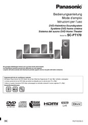 Panasonic SC-PT170 Mode D'emploi