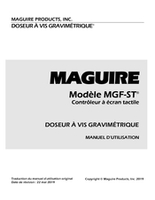 MAGUIRE MGF-ST Manuel D'utilisation