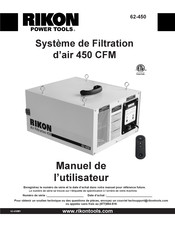 Rikon 450 CFM Manuel De L'utilisateur